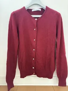 ワインレッド カーディガン