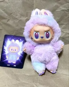 ラブブ　LABUBU Big into Energy LUCK 紫　パープル