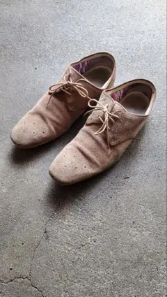 Clarks スエード ドレスシューズ UK070 ベージュ