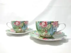 ◆ Royal Limoges ◆　花柄カップ＆ソーサー　2客セット　＊未使用品