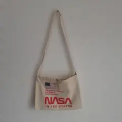 NASAロゴ入りキャンパス素材ショルダーバッグのサムネイル