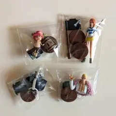 ONE PIECE　ワンピース　チョコエッグ　ミニフィギュア　４体【未使用】