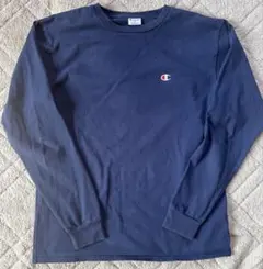 Champion Tシャツ M ネイビー ワンポイント