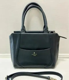 LANVIN en Bleu＊ベルティエ2wayショルダー付ハンドバッグ