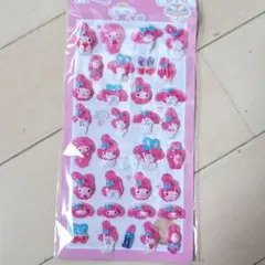 マイメロディ2　海外製　ボンボンドロップシール　3D　ぷくぷくシール　サンリオ