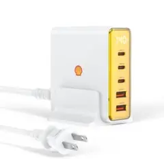 Shell 急速充電器 合計140W高出力 5台同時充電 USB-C*3＋A*2