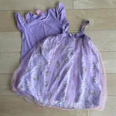 ベビードール　ラプンツェルフリル袖 チュールスカート ワンピース