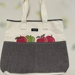 KALDI リンゴ柄 トートバッグのサムネイル