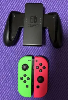 Joy-Con 純正 ネオングリーン(L)とネオンピンク(R)