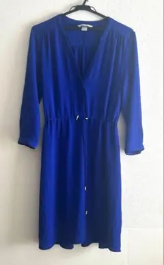 未着用　美品　H&M コバルトブルー　ロイヤルブルー　ワンピース