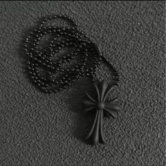 シリコンネックレス　クロス　十字架　ラバー　ユニセックス　黒