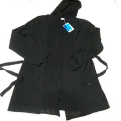 フード付きカーディガン