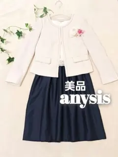 未使用◆any SiS◆レースコンビシャンタン ワンピーススーツ◆M　ツイード