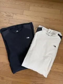 THE NORTH FACE マタニティ長袖ワンピース 黒 ベージュ