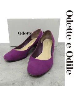X065/Odette e Odile パンプス アーモンドトゥ 22.5 紫