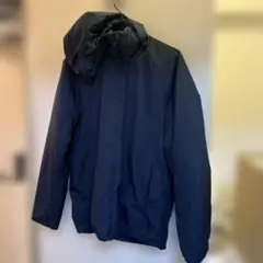 ダウンジャケット　ネイビー フード付き　UNIQLO