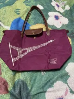 ロンシャン　パリ限定　エッフェル塔　ルプリアージュ　中古　バッグ