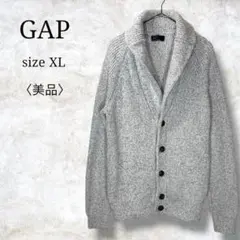 美品✨【ギャップ】ニットカーディガン　長袖　厚手　大きいサイズ　人気デザイン