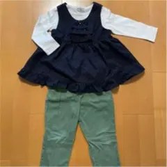 100センチ　女の子　上下セット　3点セット
