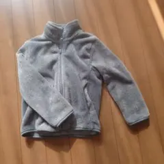 グレー フリースジャケット フルジップ
