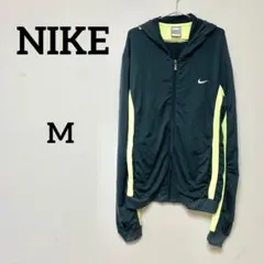 NIKE ジップアップパーカー Mサイズ DRI-FIT ブラック×イエロー