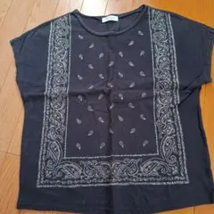 訳あり　BEAUTY&YOUTH ペイズリー柄Tシャツ