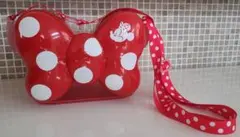 ミニーちゃんの水玉模様　赤いポップコーンバケット