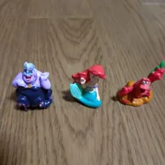 リトルマーメイド ミニフィギュア 3点セット