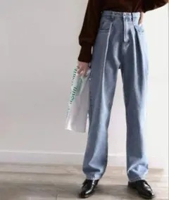 【classical elf】　ハイウエストデニム　ブルー　Mサイズ