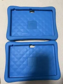 青 シリコン タブレットケース 2個セット