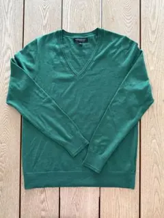 【未使用】バナナ・リパブリック エクストラファイン メリノウール ニット 緑 M