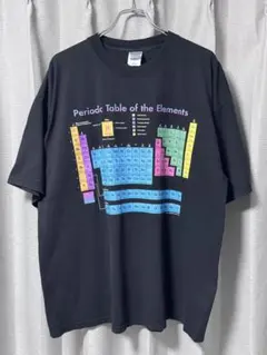 在原みゆ紀 元素記号 周期表 プリント Tシャツ Lサイズ 蓄光 90s