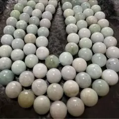 「C8083」ミャンマー翡翠　ホワイト翡翠　8mm 1連