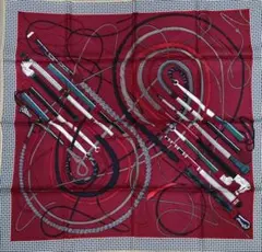 未使用エルメス カレ90 Fouets et Badines 鞭とグリップ