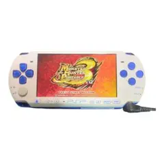[動作確認済] 限定版 PSP-3000 ホワイト/ブルー i10400
