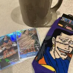 クロコダイル グッズセット ホロカード2枚 ソックス マグカップ