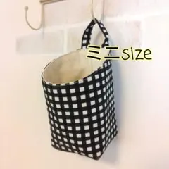NO.174 大・布バスケット❁浮かせる収納❁ウォールポケット