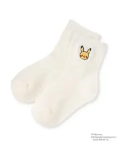 【新品】monpoke ピカチュウ 刺繍クルーソックス SS 11-13cm