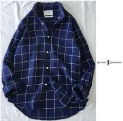 ◎ジャーナルスタンダード【洗える】麻100 ペンシル チェック シャツ ブラウスのサムネイル