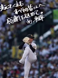 阪神タイガース 西勇輝 メッセージ入りフォト