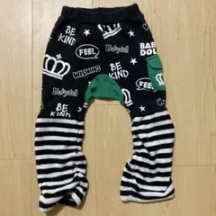 BABYDOLL ベビードール　ロングパンツ　90cm ボーダー　ロゴ　王冠
