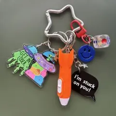 じゃらじゃらキーホルダー　バックチャーム　キーチャーム