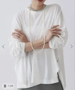 ESLOW*IENA OG JERSEY TEE ホワイト　新品未使用　タグ有りのサムネイル
