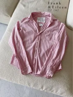 Frank&Eileen BARRY コットン スキッパーシャツ 長袖 チェック