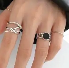 silver925 ブラックスサークルリング/シルバー925 リング　ring