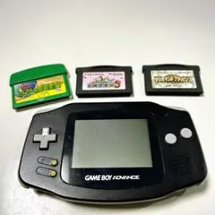 【動作確認済み】ゲームボーイアドバンス 本体＋ゲームカートリッジ3本セット