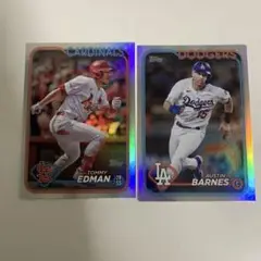 topps エドマン　バーンズ　レインボー
