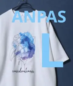 完売品　ANPAS 接触冷感　水彩プリントTシャツ　オーバーサイズ　半袖Tシャツ