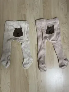GAP くまタイツ 2色セット 0-12month