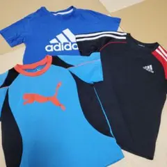 アディダス　PUMA　サイズ140　シャツ三枚セット